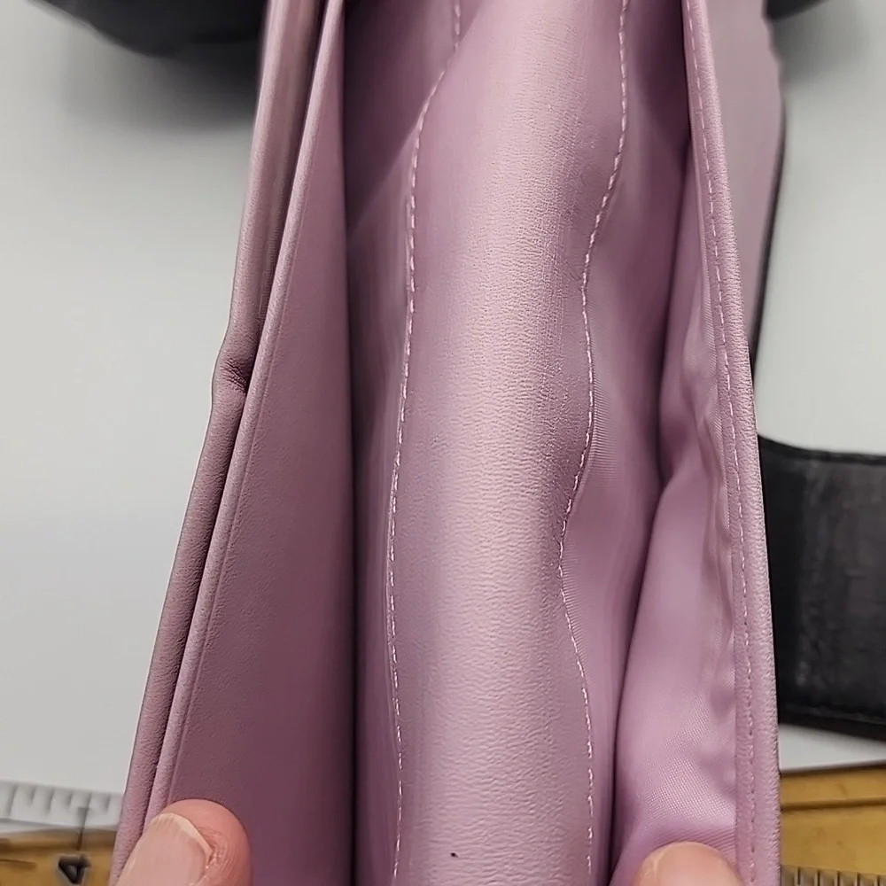 Elegant Coach Black/lavender Leather‎ Women's Bag